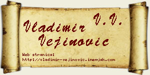Vladimir Vejinović vizit kartica